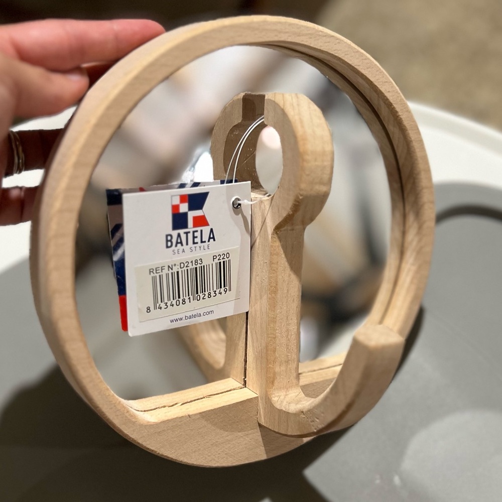 Batela NWT Driftwood sea anchor mirror